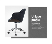 Load image into Gallery viewer, Artiss Wooden Office Chair Computer Gaming Chairs Executive Fabric Grey
