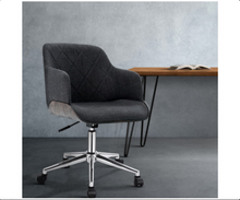 Load image into Gallery viewer, Artiss Wooden Office Chair Computer Gaming Chairs Executive Fabric Grey
