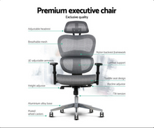 Load image into Gallery viewer, Artiss Office Chair Computer Gaming Chair Mesh Net Seat Grey
