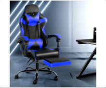 Load image into Gallery viewer, Artiss Gaming Office Chairs Computer Seating Racing Recliner Footrest Black Blue

