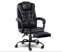 Load image into Gallery viewer, Artiss Electric Massage Office Chairs Recliner Computer Gaming Seat Footrest Black
