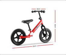 Load image into Gallery viewer, Rigo Kids Balance Bike Ride On Toys Push Bicycle Wheels Toddler Baby 12&quot; Bikes Red
