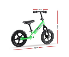 Load image into Gallery viewer, Rigo Kids Balance Bike Ride On Toys Push Bicycle Wheels Toddler Baby 12&quot; Bikes Green
