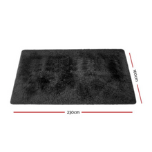 Load image into Gallery viewer, Artiss Ultra Soft Shaggy Rug 160x230cm Large Floor Carpet Anti-slip Area Rugs Black
