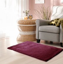 Load image into Gallery viewer, Designer Soft Shag Shaggy Floor Confetti Rug Carpet Home Decor 80x120cm Burgundy
