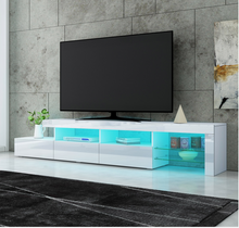 Load image into Gallery viewer, Levede TV Cabinet Entertainment Unit Stand RGB LED Furniture Wooden Shelf 240cm
