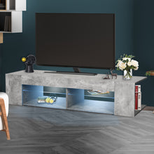 Load image into Gallery viewer, TV Cabinet Entertainment Unit Stand LED Light Wooden Shelf Cabinet 145cm
