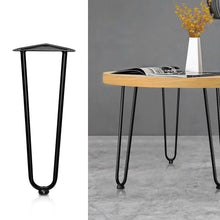 Load image into Gallery viewer, 4x Hairpin Legs Coffee Dinner Table Steel Industrial Desk Bench 2 Rod Black 45CM - Oceania Mart
