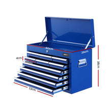 Load image into Gallery viewer, Giantz 10-Drawer Tool Box Chest Cabinet Garage Storage Toolbox Blue
