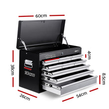 Load image into Gallery viewer, Giantz 9 Drawer Mechanic Tool Box Cabinet Storage - Black &amp; Grey
