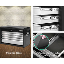 Load image into Gallery viewer, Giantz 9 Drawer Mechanic Tool Box Cabinet Storage - Black &amp; Grey
