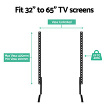 Load image into Gallery viewer, Artiss TV Mount Stand Bracket Riser Universal Table Top Desktop 32 to 65 Inch
