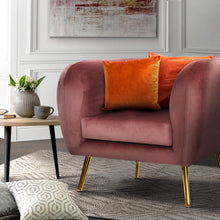 Load image into Gallery viewer, Armchair Lounge Sofa Arm Chair Accent Chairs Armchairs Couch Velvet Pink
