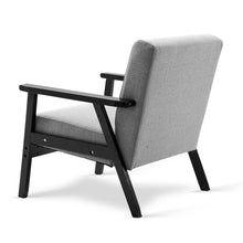 Load image into Gallery viewer, Artiss Fabric Dining Armchair - Black &amp; Grey - Oceania Mart
