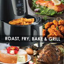 Load image into Gallery viewer, Kitchen Couture 4.2 Litre Air Fryer Digital Display Black 1400W Healthy Cooker
