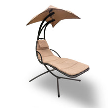 Load image into Gallery viewer, Arcadia Furniture Hammock Swing Chair Chaise Lounger Beige Waterproof Outdoor
