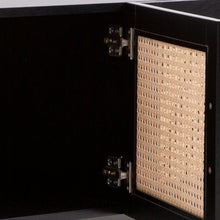Load image into Gallery viewer, Casa Decor Tulum Rattan Entertainment Unit TV Stand Cabinet Storage Black
