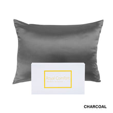 Load image into Gallery viewer, Royal Comfort Pure Silk Pillow Case 100% Mulberry Silk Hypoallergenic Pillowcase - Charcoal
