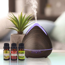 Load image into Gallery viewer, Essential Oils Ultrasonic Aromatherapy Diffuser Air Humidifier Purify 400ML - Dark Wood
