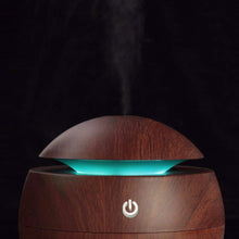 Load image into Gallery viewer, Milano Ultrasonic USB Diffuser with 10 Aroma Oils Humidifier LED Light 130ml - Dark Wood
