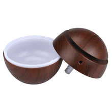 Load image into Gallery viewer, Milano Ultrasonic USB Diffuser with 10 Aroma Oils Humidifier LED Light 130ml - Dark Wood
