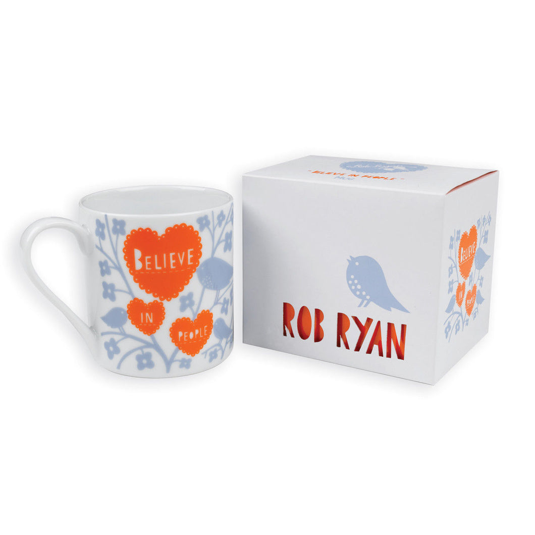 Rob Ryan Designer Mug Believe in People Contemporary Inspirational Design