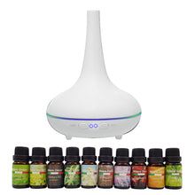 Load image into Gallery viewer, Milano Aroma Diffuser Set With 13 Pack Diffuser Oils Humidifier Aromatherapy - White
