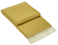 Load image into Gallery viewer, Hampton Throw - Merino Wool Blend - Mustard
