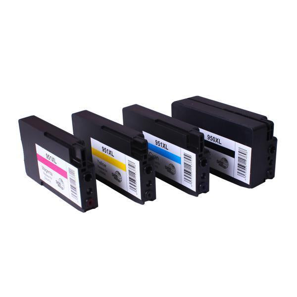 HP Compatible 950XL 951XL Premium Compatible Inkjet Cartridge Set 4 Cartridges [Boxed Set]