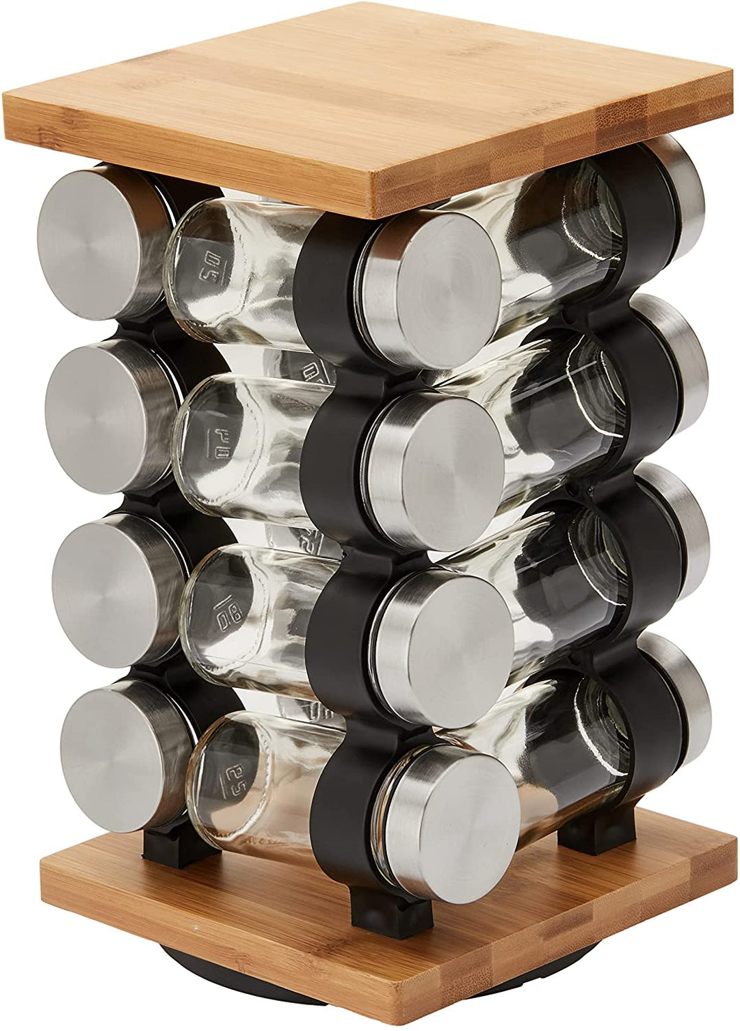 VIKUS Spice Rack Organizer with 12 Pieces Jars for Kitchen