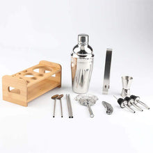 Load image into Gallery viewer, VIKUS Steel Shaker Cocktail Bar Set Kit with 13 Pieces Bar Utensils

