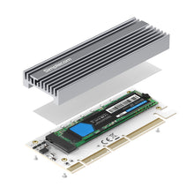 Load image into Gallery viewer, Simplecom EC415 NVMe M.2 SSD to PCIe x4 x8 x16 Expansion Card with Aluminium Heat Sink and RGB Light
