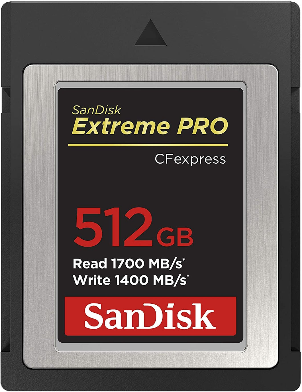 SanDisk 512GB Extreme PRO CFexpress Card Type B - SDCFE-512G-GN4NN READ 1700 MB/S WRITE 1400MB/S