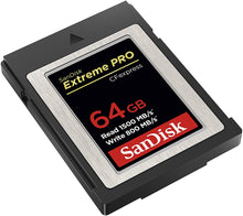 Load image into Gallery viewer, SanDisk 64GB Extreme PRO CFexpress Card Type B - SDCFE-064G-GN4NN READ 1500 MB/S WRITE 800MB/S
