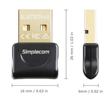 Load image into Gallery viewer, Simplecom NB407 USB Bluetooth 4.0 Widcomm Adapter Wireless Dongle with A2DP EDR - Oceania Mart
