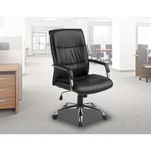 Load image into Gallery viewer, PU Leather Office Chair Executive Padded Black
