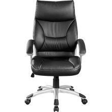 Load image into Gallery viewer, PU Leather Office Chair Executive Padded Black
