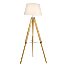 Load image into Gallery viewer, Modern Floor Lamp Wood Tripod Home Bedroom Reading Light 145cm
