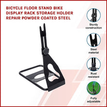 Load image into Gallery viewer, Bicycle Floor Stand Bike Display Rack Storage Holder Repair Powder Coated Steel
