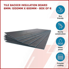 Load image into Gallery viewer, Tile Backer Insulation Board 6MM: 1200mm x 600mm - Box of 6
