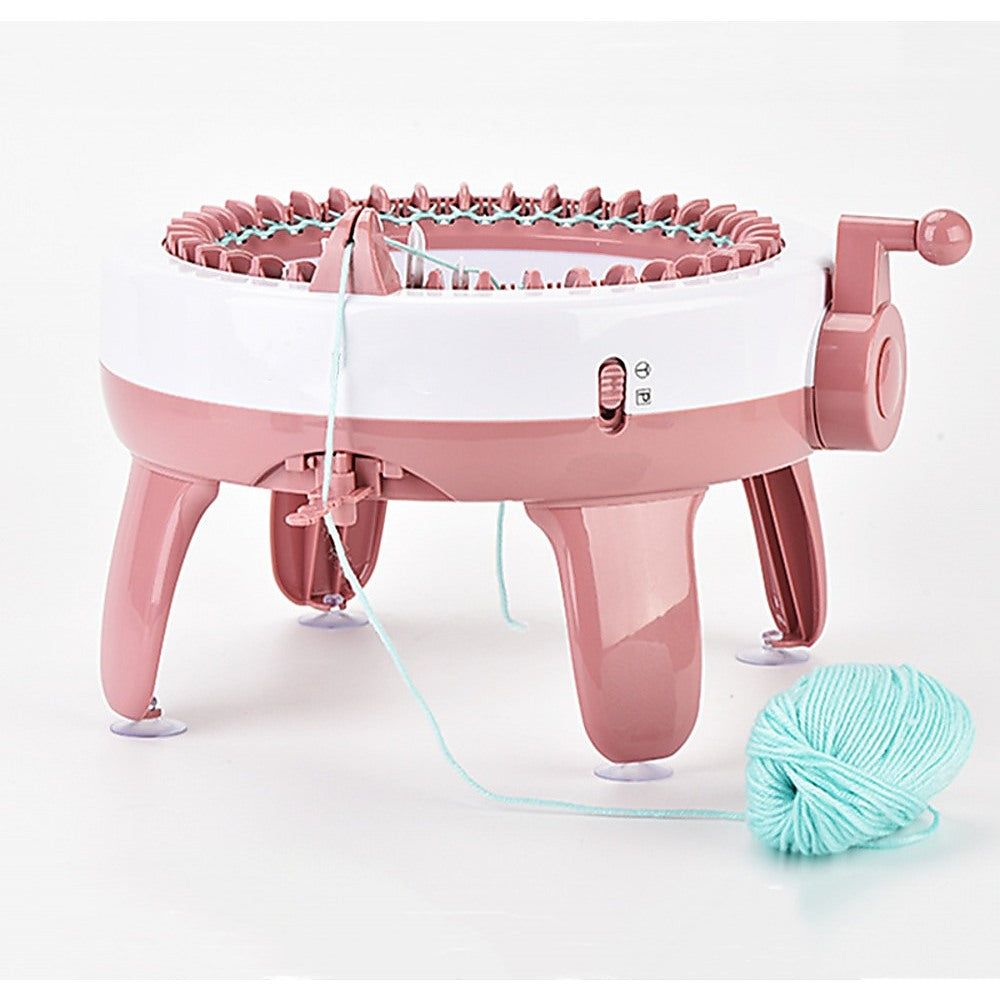 DIY Knitting Machine Smart Weaving Knit Rotating Kids Toy Scarf Sock Hat Gift