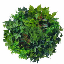 Load image into Gallery viewer, Artificial Green Wall Disk Art 60cm - Mixed Fern &amp; Ivy
