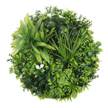 Load image into Gallery viewer, Flowering White Artificial Green Wall Disc UV Resistant 75cm (White Frame)
