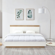 Load image into Gallery viewer, Aiden Industrial Contemporary White Oak Bed Frame - Oceania Mart
