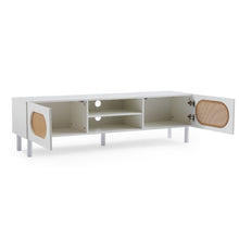 Load image into Gallery viewer, Kailua Rattan 160CM TV Stand in White
