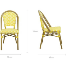 Load image into Gallery viewer, Lana Yellow Outdoor Dining Chair Set
