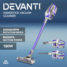 Load image into Gallery viewer, Devanti Cordless Stick Vacuum Cleaner - Purple &amp; Grey - Oceania Mart
