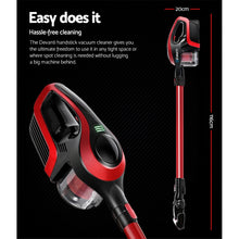 Load image into Gallery viewer, Devanti Cordless Stick Vacuum Cleaner - Black and Red - Oceania Mart
