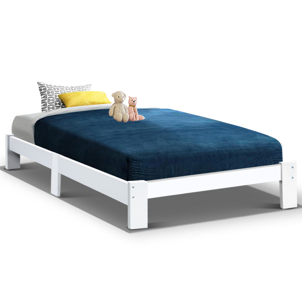 Artiss Bed Frame Single Wooden Bed Base Frame Size JADE Timber Mattress Platform - Oceania Mart