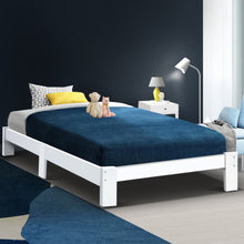 Load image into Gallery viewer, Artiss Bed Frame Single Wooden Bed Base Frame Size JADE Timber Mattress Platform - Oceania Mart
